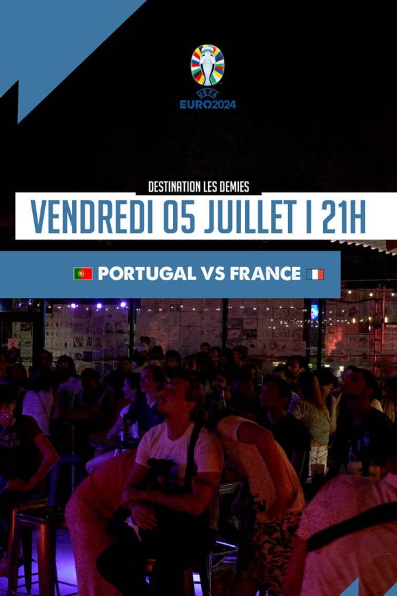 Affiche France Portugal diffusion 6MIC 5 juillet 2024